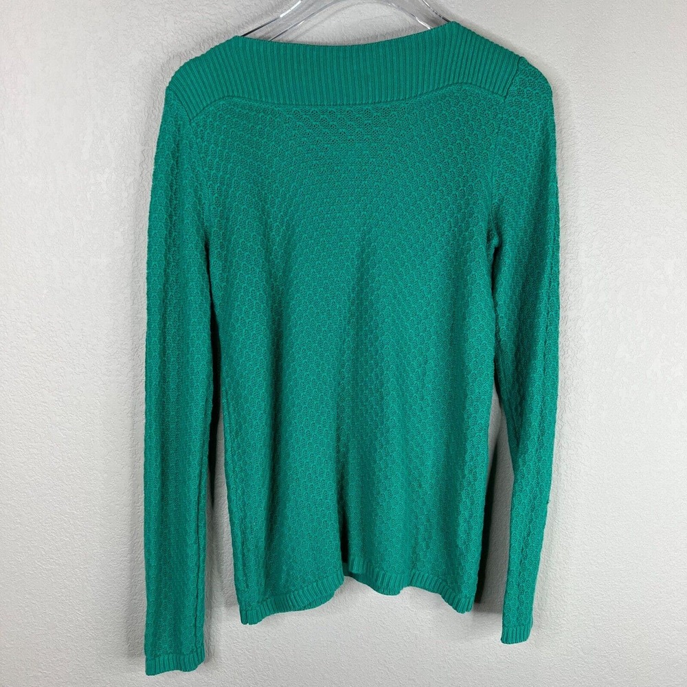 Croft &‎ Barrow Women's Round Neck Pullover Sweater Long Sleeve Green Size Small